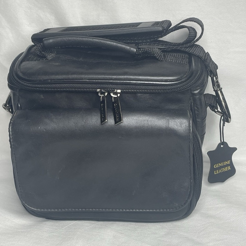 Quantaray Camera Bag Soft Adjustable Multiple Zipper Compartments Shoulder Strap